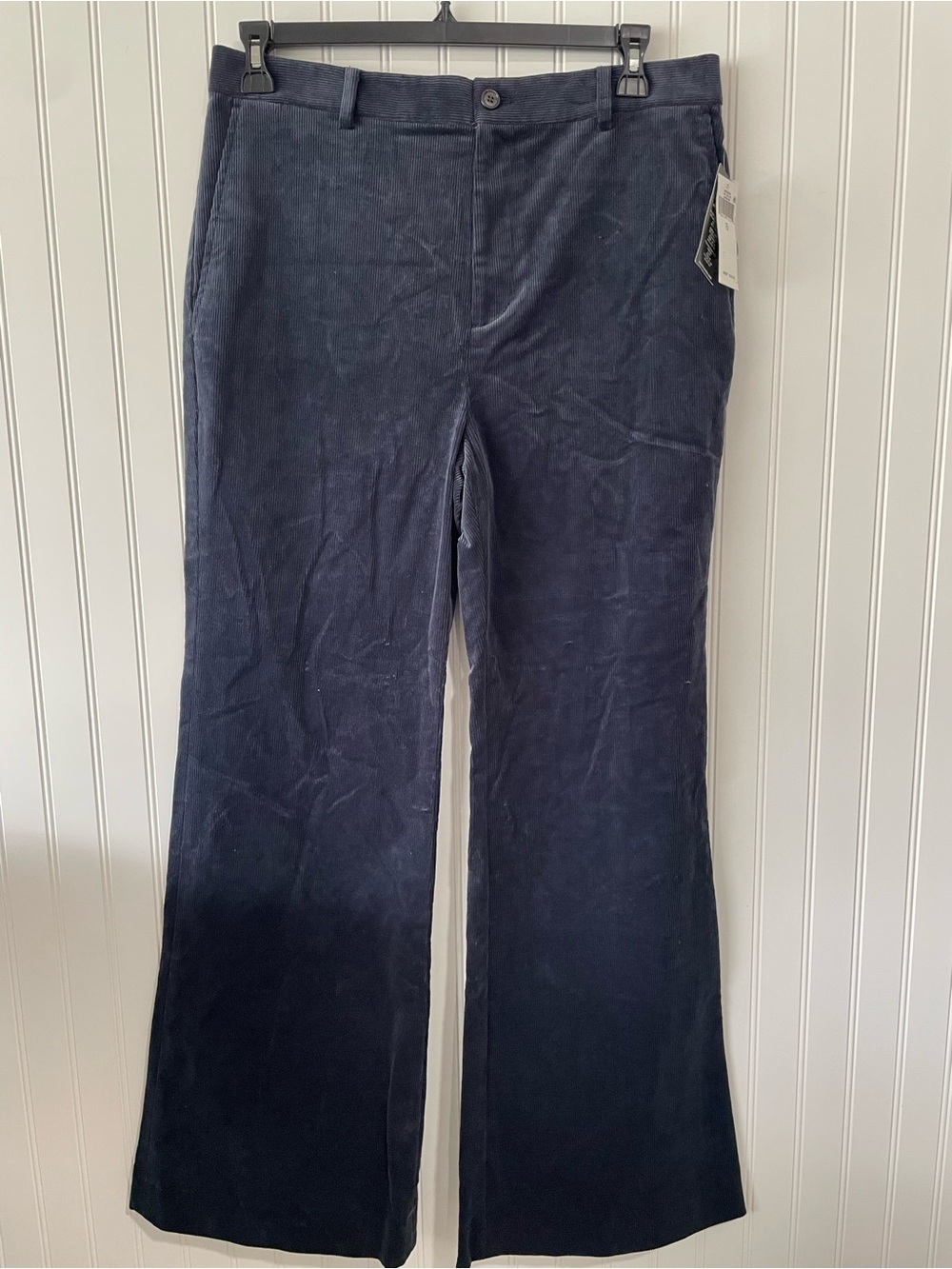 Navy Corduroy Flare Pants